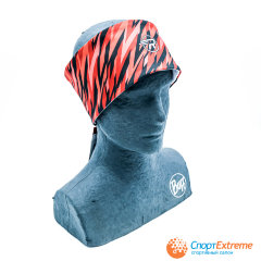 Повязка трикотажная принт RAY Зигзаг (красный)